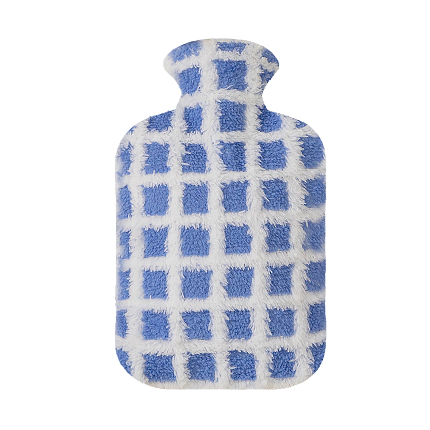OliviaLiving Tragbare Wärmflasche mit weichem Plüschbezug für den Winter, 1,5 l