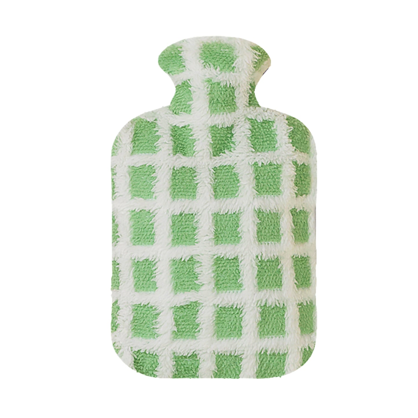 OliviaLiving Tragbare Wärmflasche mit weichem Plüschbezug für den Winter, 1,5 l
