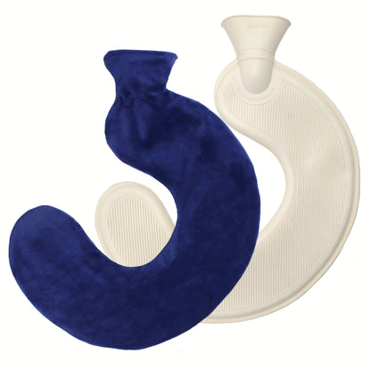 U-Shaped Hot Water Bottle with Soft Plush Cover