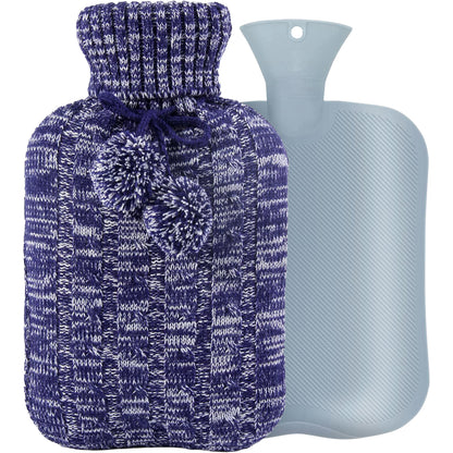 OliviaLiving Knitted Hot Water Bottle for Pain & Comfort