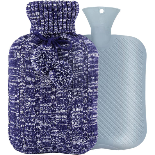 Knitted Hot Water Bottle for Pain & Comfort - OliviaLiving