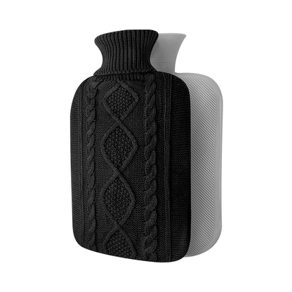 2L Hot Water Bottle with Classic Knit Cover