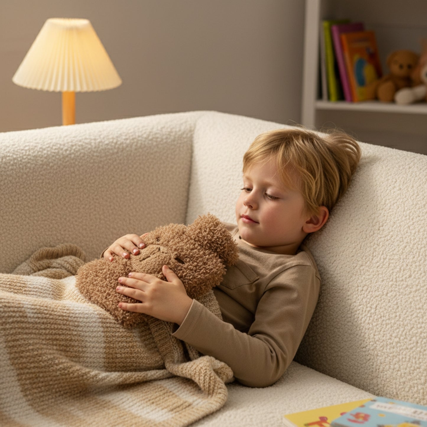 Hot Water Bottle for Pain Relief with Cute Plush Cover, 1L – OliviaLiving