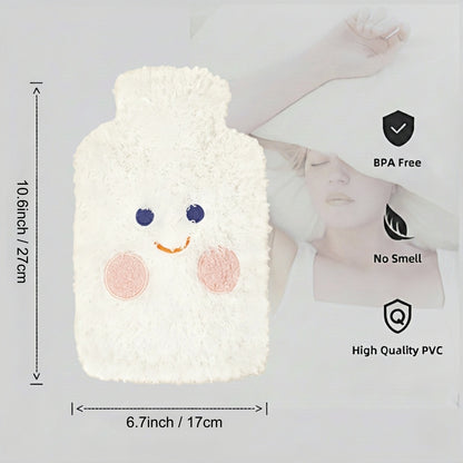 1L Hot Water Bottle with Cute Plush Cover