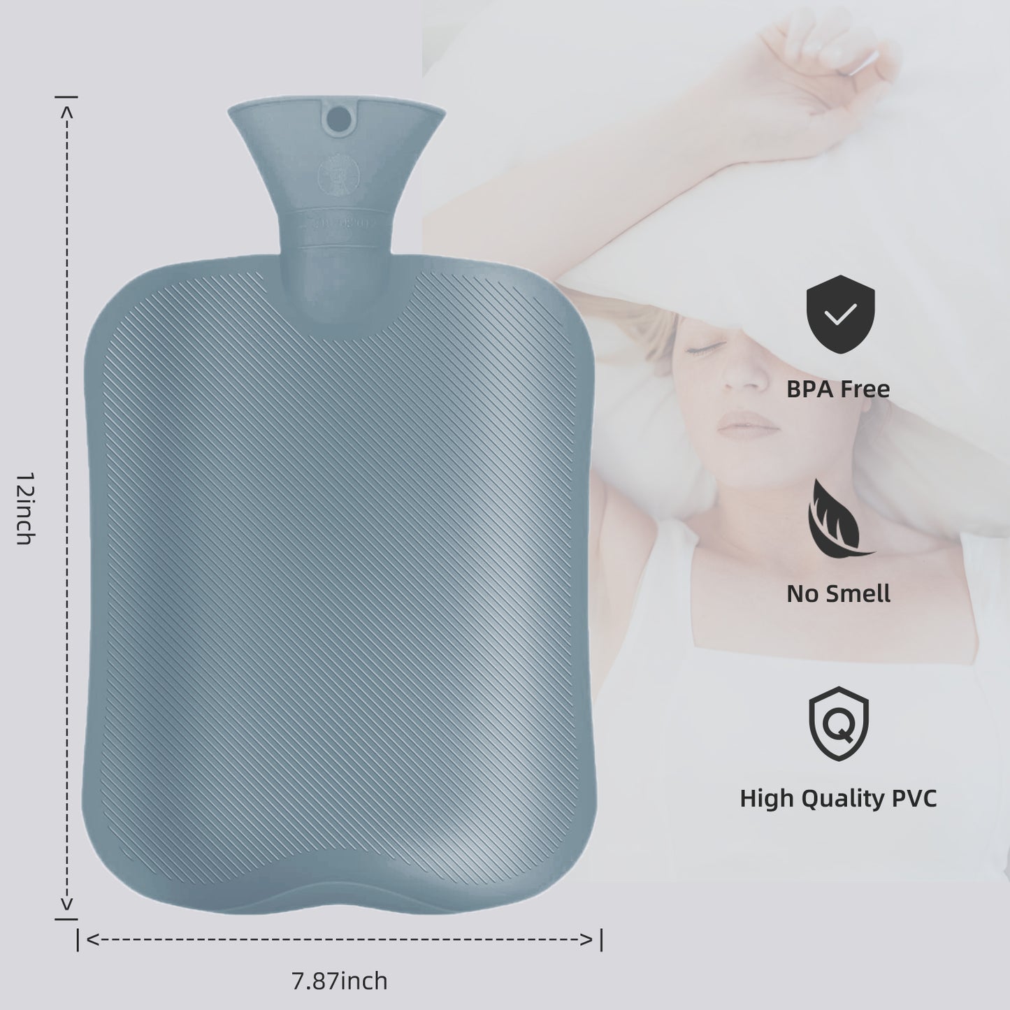 Knitted Hot Water Bottle for Pain & Comfort - OliviaLiving