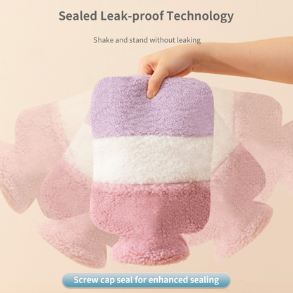 1.5L Hot Water Bottle with Soft Plush Cover