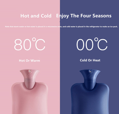 2L Hot Water Bottle with Christmas Lights Cover