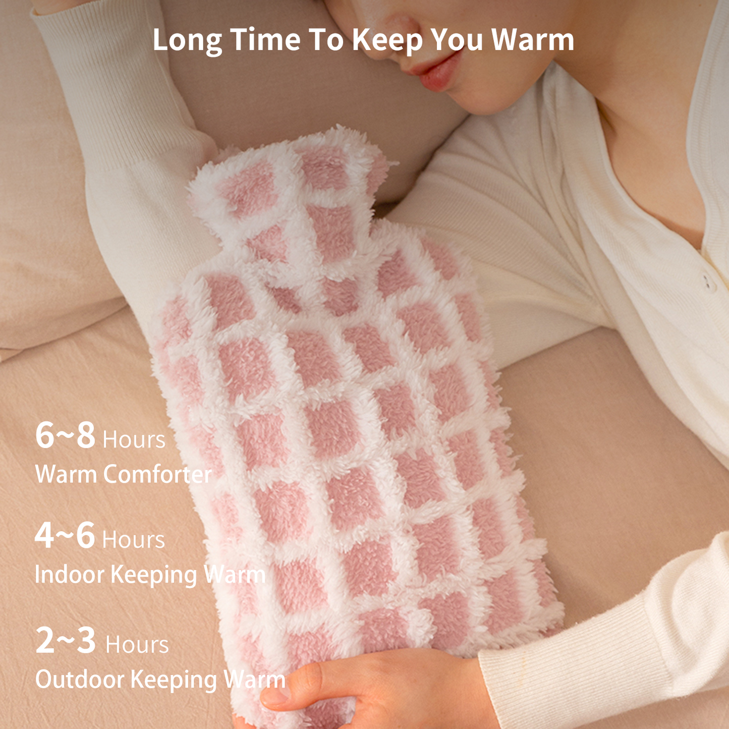 1.5L Hot Water Bottle with Soft Premium Cover