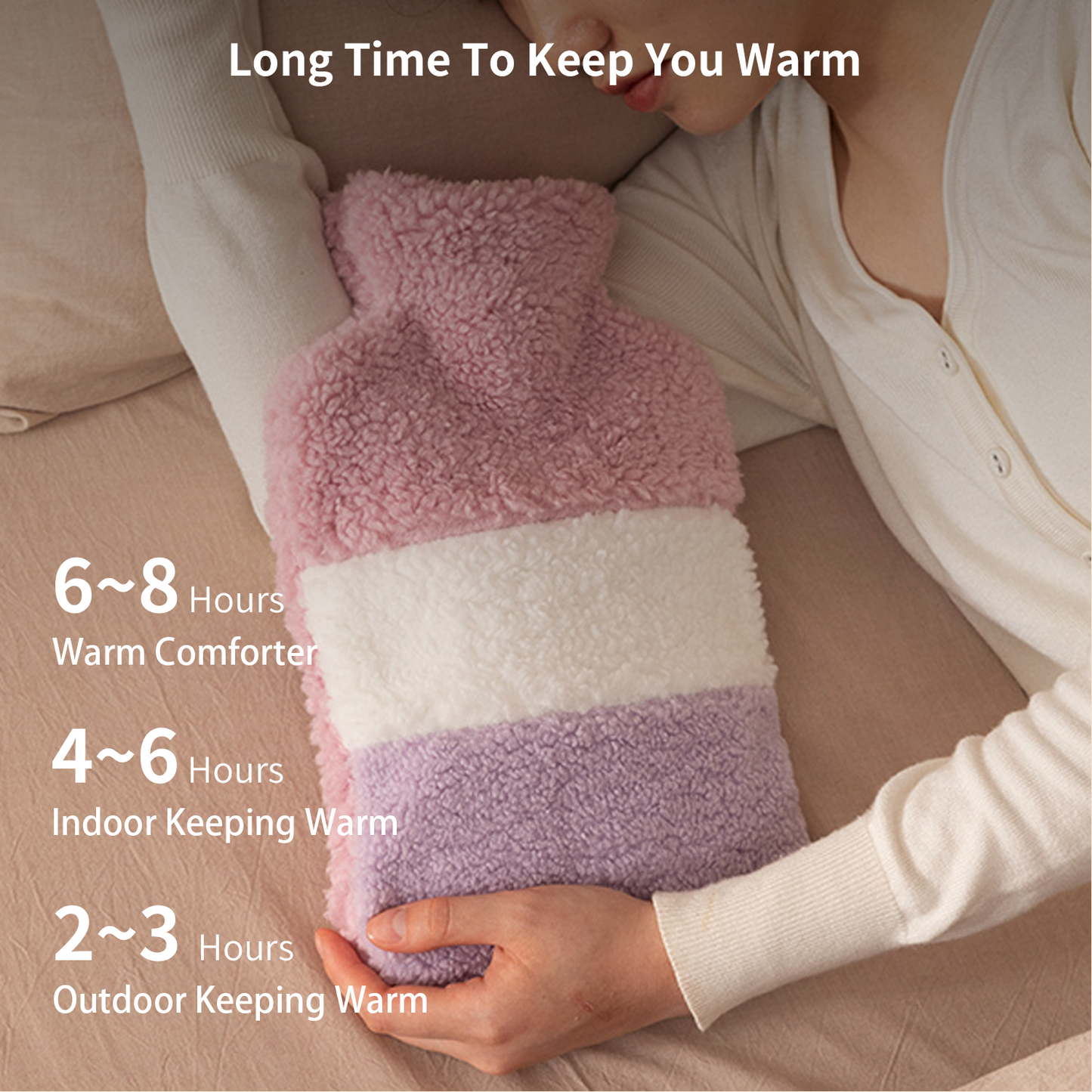 1.5L Hot Water Bottle with Soft Premium Cover