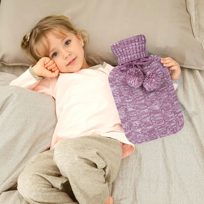 OliviaLiving Knitted Hot Water Bottle for Pain & Comfort