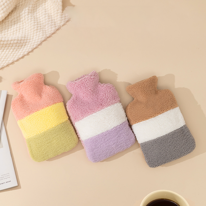 1.5L Hot Water Bottle with Soft Plush Cover