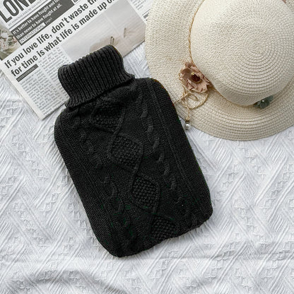 2L Hot Water Bottle with Classic Knit Cover