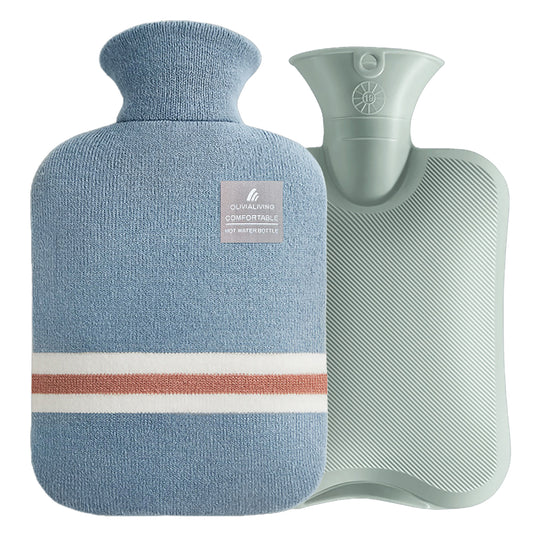Classic Hot Water Bottle for Back Pain Relief, 2L - OliviaLiving